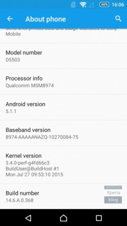 android 5.1.1 xperia z1 z1 compact z ultra