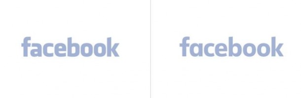 Régi és új Facebook logó
